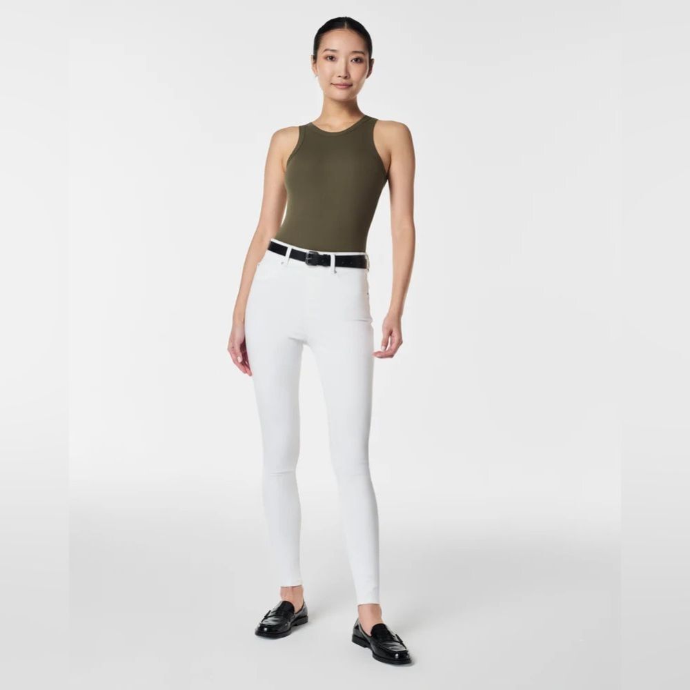 Spanx Spanxshape Everywhere White Ankle Skinny Je… - image 1